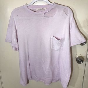 NWT Free people oversized distressed top